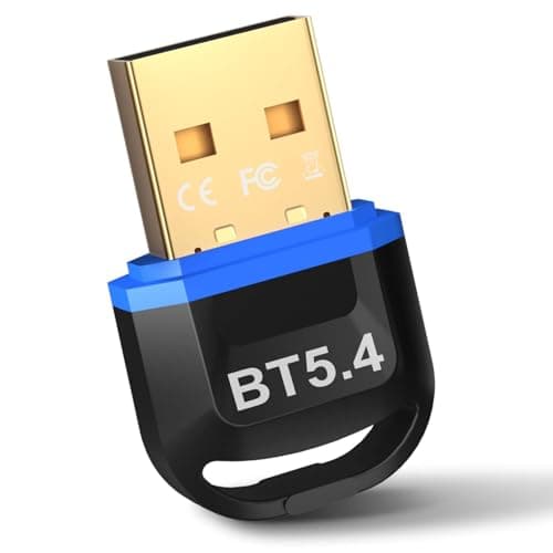 Hoppac Chiavetta Bluetooth 5.4 per PC, Bassa Latenza Adattatore Bluetooth USB, Dongle Bluetooth Compatibile con Windows 11/10/8.1/7, per Cuffie, Mouse, Controller, Tastiere