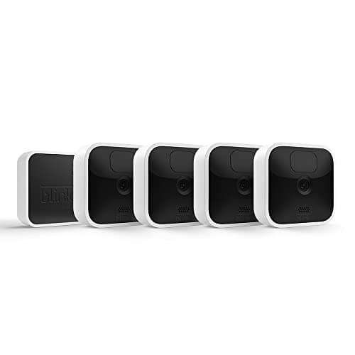 Blink Indoor, Videocamera di sicurezza in HD, senza fili, batteria autonomia 2 anni, rilevazione movimento, comunicazione bidirezionale, compatibile con Alexa | 4 videocamere