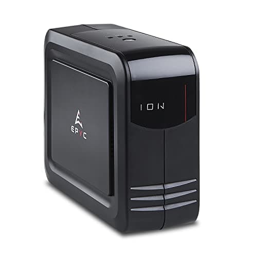 EPYC® ION - UPS per Computer, MAC, e Alimentatori PFC Attivo (PS5, PS4 Pro, XBOX), Potenza 1000VA/600Watt, Gruppo di Continuità per Console e PC da Gaming, 3 Uscite Schuko, UPS 1000VA Offline