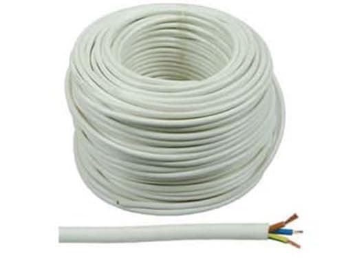 100MT CAVO ELETTRICO MULTIPOLARE SIMILGOMMA BIANCO H05VV-F - 3x mmq.2,5 colore bianco
