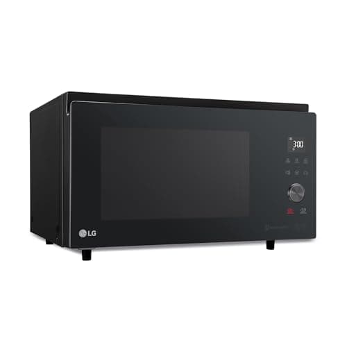 LG MJ3965BPS Forno Microonde Smart Inverter Combinato e Ventilato con Doppio Grill, 39 Litri, 1350 W, Programmi Automatici, 5 Livelli di Potenza, Piatto Microonde Crispy Incluso - Nero Fumè