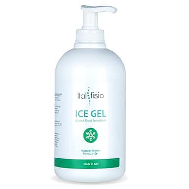 ITALFISIO Ice Gel Pomata Antinfiammatoria Forte - Effetto Ghiaccio per Dolori Muscolari, Articolari e Distorsioni - Sollievo per Gambe Gonfie e Piedi - Migliora il Drenaggio dei Liquidi 500ml