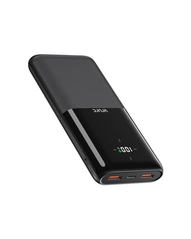 VRURC 20000mAh Power Bank, 20W ricarica rapida, Ultra sottile caricabatteria portatile USB C Batteria esterna con 3 uscite e 2 ingressi compatibile con iPhone, Samsung, Android etc