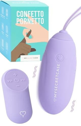 MySecretCase Ovetto Vibrante Donna Telecomando - Vibratoreper Donna Professionale Comando a Distanza, Vibratore Sextoys Wireless, Sextoy Sessuali, Vibratoriper Coppie Telecomandato (Lilla)