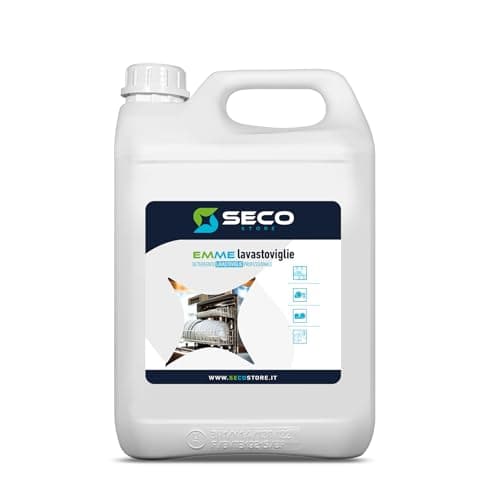 SECOSTORE Detergente Lavastoviglie Professionale EMME LAVASTOVIGLIE, Liquido Lavapiatti Lavatazzine Industriale, Disincrostante, Concentrato | Tanica 6 kg