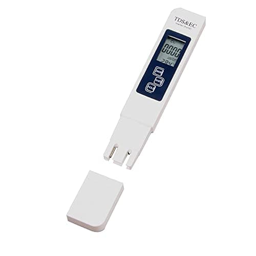Bestgle Tester digitale LCD per la qualità dell'acqua Misuratore TDS EC e Temperatura 3 in 1,1 PPM risoluzione,2% leggibilità, 0-9990 PPM set, per Acqua Potabile/Piscina/Acquario/Piscina