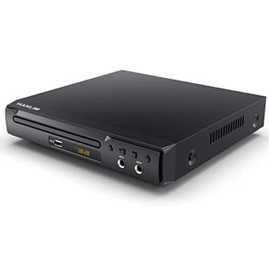 Lettore DVD SCART TV per tutte le regioni - Lettori Compatto di dischi HD DVD per TV, con Mini lettore DVD/CD/VCD, USB, 2 porte microfoniche, cavo HD/AV, uscita Scart, sistema TV PAL/NTSC integrato