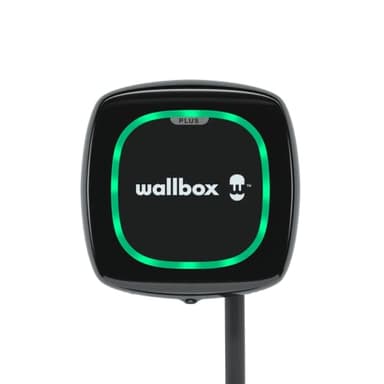 Caricabatterie Wallbox Pulsar Plus per veicoli elettrici - Potenza regolabile fino a 7,4 kW - Connettore Tipo 2 -Connessione Wi-Fi, Bluetooth. OCPP compatibile. (Type 2-7.4 KW | 5 m, Black)