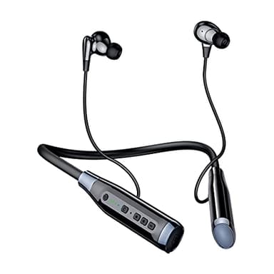 Nsyee Auricolari con archetto da collo senza fili, Bluetooth 5.0, Bluetooth, 120 ore di durata della batteria ultra lunga, cuffie con archetto da collo adatte per la corsa, cuffie magnetiche con