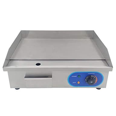 Piastra Elettrica Professionale Griglia BBQ Grill In Acciaio Inox da banco 3000 W 220-240 V Piastra Elettrica Commerciale con Certificazione CE