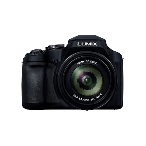 Panasonic Lumix DC-FZ82DE-K Fotocamera Bridge con Obiettivo 20-1200 mm F2.8-5.9, 18.1MP, Video e Foto 4K, Mirino Live View OLED, Touch Screen LCD, USB-C, Nero