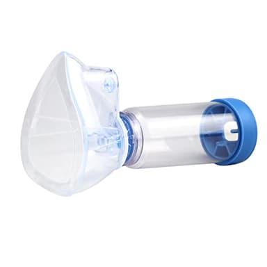 AeroChamber Plus Flow-Vu antistatico con maschera per adulti Large (Blue)