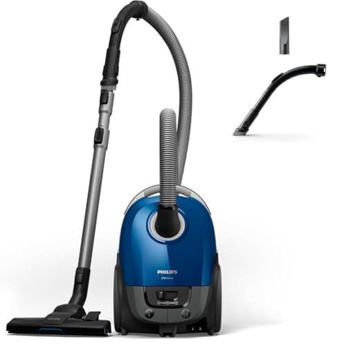 Philips 3000 Series Aspirapolvere con Sacco, 900W, Cattura Il 99,9% della Polvere, Filtro Antiallergico, Tecnologia AirflowMax, Raggio d'Azione 9m (XD3110/09)
