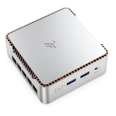 NiPoGi E2 Mini PC W-11 Pro,Ιntel Twin Lake N150 (Defeat N100, 6W Solo),16GB DDR4 256GB M.2 SSD Mini Computer Desktop 4K@60Hz Dual Display, HDMI 2.0, DP, Dual WiFi,Micro PC per Scuola, Ufficio