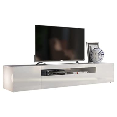 Web Convenienza Mobile TV con 3 Ante - Made in Italy - Mobile Televisore con Ante e Ripiano Vuoto Collezione Frozen per Soggiorno Cucina Sala da Pranzo Design moderno e Spazioso
