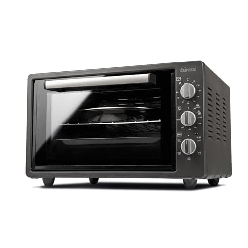 Girmi FE37 Grancotto Forno Elettrico Ventilato, 1500 W, 300°C, 37 Litri, Griglia Inox, Timer 90 minuti, Termostato regolabile, Funzione di cottura, Base, Grill, Combinata, Accessori inclusi