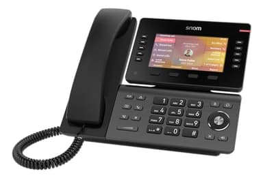 Snom D865 Telefono VoIP con Display IPS a Colori da 5, Wi-Fi, Bluetooth 5.0, Audio HD, 10 Tasti Funzione Programmabili - Design Elegante, Qualità Eccezionale per Ufficio e Vita Quotidiana