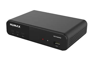 Humax Digital HD Nano - Ricevitore satellitare digitale HD 1080P HDTV con alimentatore da 12 V Campeggio - Astra preinstallato - HDMI, SCART, DVB-S/S2, senza cavo HDMI