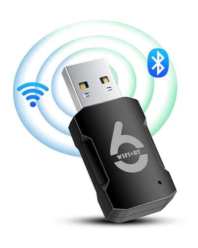 RUIZI WiFi 6 Bluetooth USB Wifi, AX900Mbs Dual Band (5,8 Ghz/2,4 Ghz), Chiavetta Wifi per PC Fisso Free Drive 5.3 Bluetooth USB2.0, Adattatore Bluetooth WLAN USB per PC/Desktop/Laptop Win10/11