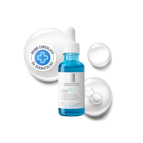 La Roche Posay Hyalu B5, Siero Concentrato Anti-Rughe, Per Tutti i Tipi di Pelle, Effetto Rimpolpante e Riparatore, Pelle Luminosa, Con Acido Ialuronico, Vitamina B5 e Madecassoside, 30 ml