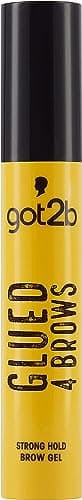 got2b Gel per sopracciglia Glued 4 Brows, mascara trasparente e duraturo per modellare le sopracciglia, con formula vegana, 16 ml