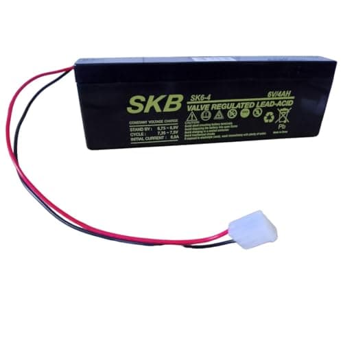 SKB - Batteria Piombo 6v 4ah X Lampada Beghelli - 38620408 con filo e connettore