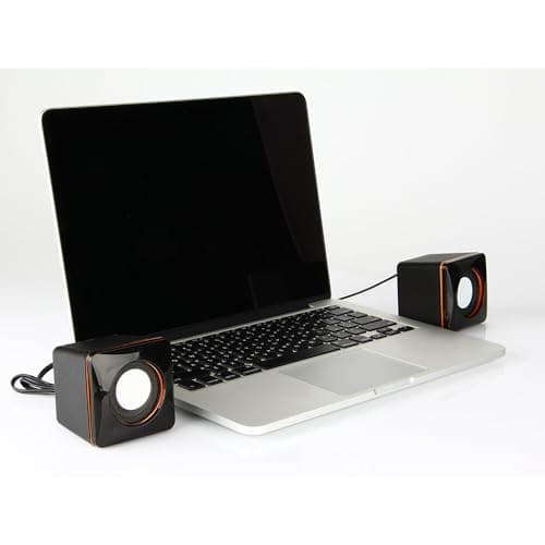 Casse per PC Altoparlanti per Computer Piccole e Potenti Amplificate Audio AUX 3.5 con Jack 2.0