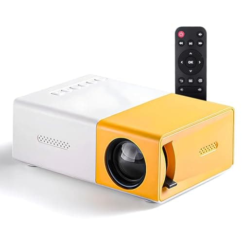 Mini Proiettore Portatile - Proiettore LED per Film, Cartoni Animati e Home Theater, Ideale per Uso Interno ed Esterno con Connessione HDMI