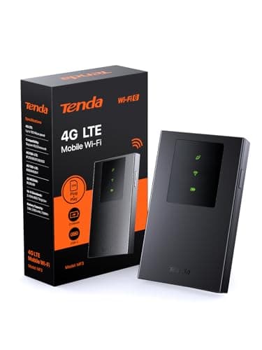 Tenda MF3 Saponetta WiFi con SIM Portatile, Router WiFi con SIM, Saponetta 4G LTE Cat4 150Mbps, WiFi 6 AX300Mbps, Batteria Ricaricabile, USB-C Porta, Configurazione Semplice, WPA3, Traffico Roaming