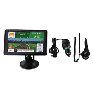 Navigatore GPS per auto efficiente con display da 5 pollici e memoria da 8 GB, mappe europee, aggiornamenti gratuiti a vita