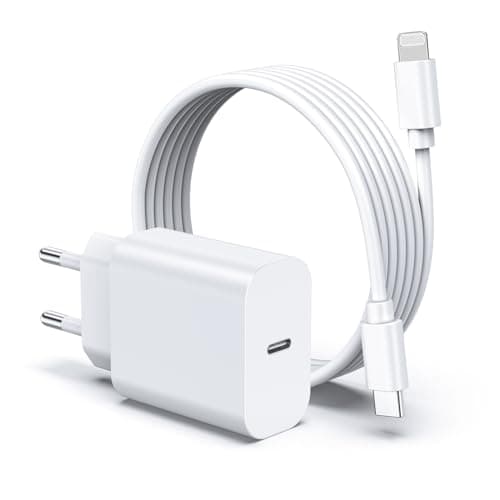 MEROM PD 3.0 Caricatore Alimentatore Rapido 30W USB C Porta Singola Caricabatterie per iPhone Apple 14 13 12 Pro Max mini SE Caricabatteria Adattatore e Cavo