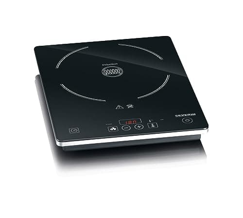 SEVERIN KP 1071, Piastra a induzione, Potenza 2000 W, Diametro 21 cm, 10 livelli di temperatura, Display di temperatura, Timer, Spegnimento automatico in caso di pericolo, risparmio energetico
