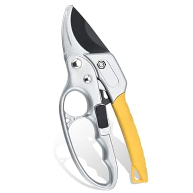Forbici Cesoie Potatura, Eiflayn Cesoie Potatura a Cricchetto, forbice potatura professionali, forbici giardinaggio, acciaio ad alto tenore di carbonio, per Fiori,Alberi,Piante Vive,Utensili Manuali