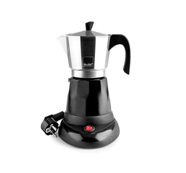 IBILI - Caffettiera Express elettrica Arabica, 6 tazze, 300 ml, alluminio, 480 W di potenza