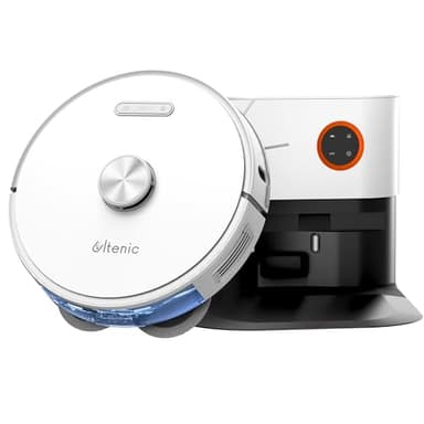 Ultenic T10 Pro Robot Aspirapolvere Lavapavimenti con Mappatura, 220 minuti Autonomia, Navigazione LDS,4000Pa, Panni di Lavaggio Doppio, WiFi/APP/Alexa/Siri/IFTTT Controllo