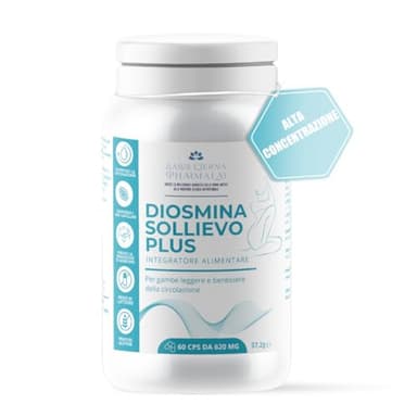 Salus Eterna Diosmina Esperidina e Ippocastano Naturale 60 Capsule | Sollievo Rapido per la Circolazione e Gambe Leggere, Integratore Vene Varicose Emorroidi e Capillari | Made in Italy