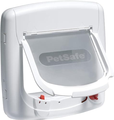 PetSafe Staywell Deluxe, Gattaiola Magnetica con 4 modalità di bloccaggio, Porticina per Gatti, Legno