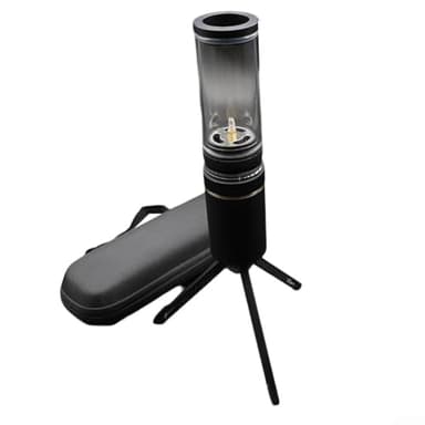 SPORTARC Lampada a gas compatta e affidabile per campeggio e avventure escursionistiche (nero)