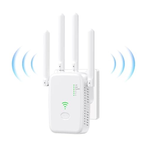 Ripetitore WiFi, Amplificatore Wifi Potente per Casa Estensore WiFi per Casa e Ufficio, Extender WiFi 300Mbps 2.4GHz con Porta LAN,Supporta Modalità Ripetitore/Router/AP