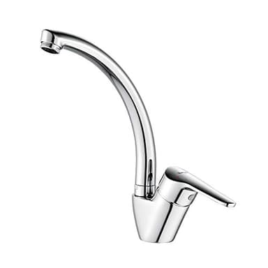 Ibergrif M14850-Roma, Rubinetto da cucina classico, rubinetto per lavello monocomando cromato
