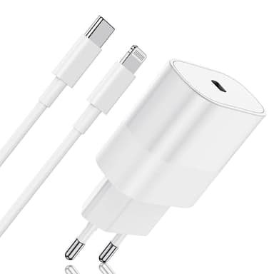 Caricatore Rapido iPhone Apple Original,【Certificato MFi Apple】 Caricabatterie USB C 20W con Cavo 2M Adattatore Alimentatore Ricarica Spina per iPhone 14 Pro/14 Pro Max/13/13 Pro/12/11 Mini/XR/SE/iPad