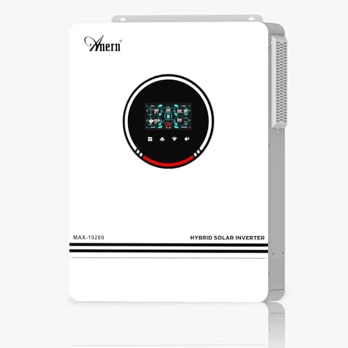 Anern 10,2KW Inverter Ibrido Solare 48VDC a 220V/230V AC off Grid Inverter Fotovoltaico con 160A MPPT Regolatore di Carica Solare, 2 ingressi FV, con modulo WiFi, Funziona Senza Batteria
