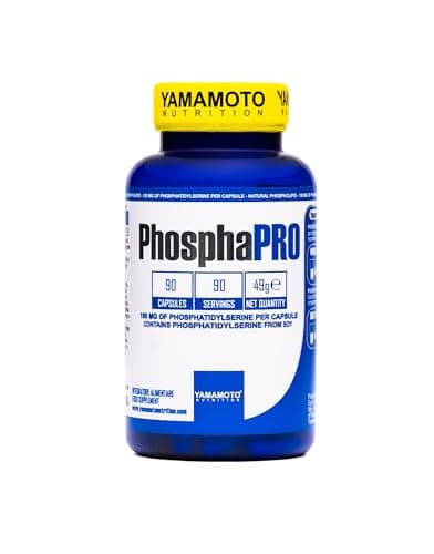 YAMAMOTO NUTRITION, PhosphaPRO, 90 Compresse, Integratore Alimentare con 100 Mg di Fosfatidilserina per Dose, Aiuto per il Sistema Nervoso e Funzioni Cognitive