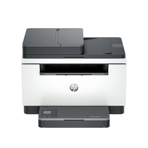 HP LaserJet M235sdw 8J9K7F, Stampante Multifunzione A4, Stampa Fronte e Retro Automatica in Bianco e Nero, 27 ppm, WiFi, Ethernet, USB, ADF, HP Smart, No Fax, Schermo LCD a icone, Grigia