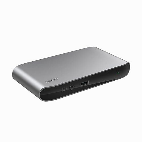 Belkin Connect Docking station Thunderbolt 4, hub multiporta 5 in 1 USB-C Core con 96 W di Power Delivery per Mac, Windows, 1 display 8K o 2 display 4K, cavo Thunderbolt 4 e alimentatore inclusi