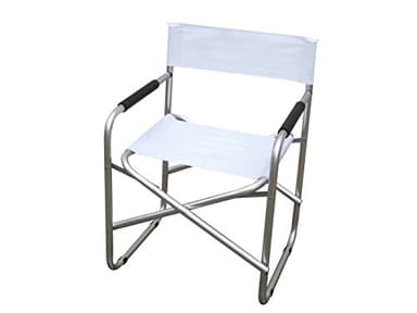 Linea Garden Friend Sedia Regista in Alluminio e PVC 600d Colore Bianco
