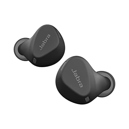 Jabra Elite 4 Active Auricolari Bluetooth In-Ear, Auricolari Wireless Con Secure Sport Fit, 4 Microfoni Integrati, Cancellazione Attiva Del Rumore E Tecnologia Hearthrough Regolabile, Nero