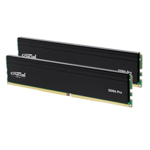 Crucial Pro RAM DDR4 32GB Kit (2x16GB) 3200MHz, Intel XMP 2.0, Memoria PC RAM - CP2K16G4DFRA32A