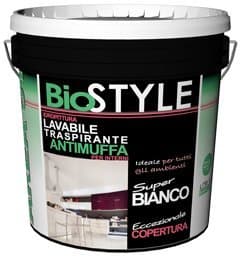 Pittura murale lavabile antimuffa per interni BIOSTYLE LT 14