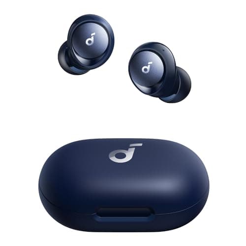 Soundcore by Anker Space A40 auricolari bluetooth con Cancellazione Rumore Attiva Adattiva, Riduzione del Rumore fino al 98%, 10 Ore di riproduzione in singolo, Suono Hi-Res, Design comodo, App